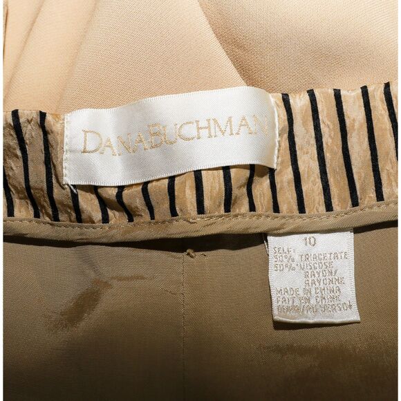 Dana Buchman High Waisted Trousers Work Office Pants Size Mediumwide leg pants - Picture 3 of 3